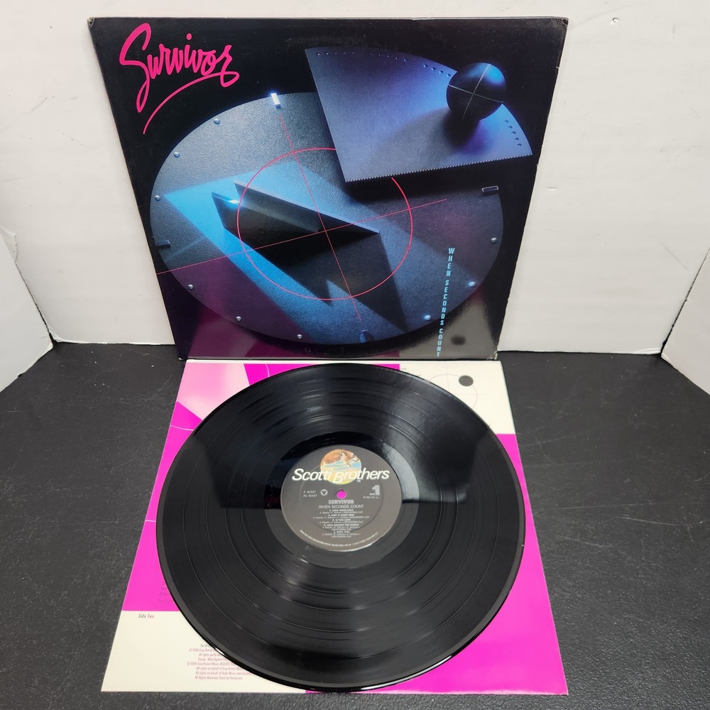 Survivor When Seconds Count Vinyl LP 1986 Scotti Brothers Z 40457 AOR Rock